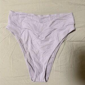 Aerie High Cut Cheeky Textured Bikini Bottom